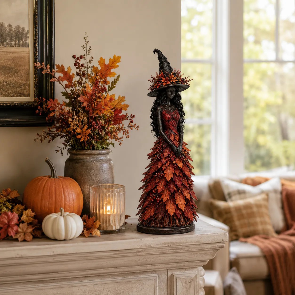 🧙 Enchanted Autumn Witch Figurine(✨Buy 2 Free Shipping)