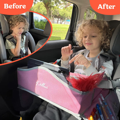 🚗✨ Kids Travel Tray for Car – Mess-Free Activity & Snack Table for Toddlers
