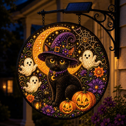 Solar Halloween LED Hanging Sign Light 👻 (📦Buy 2 Free Shipping)