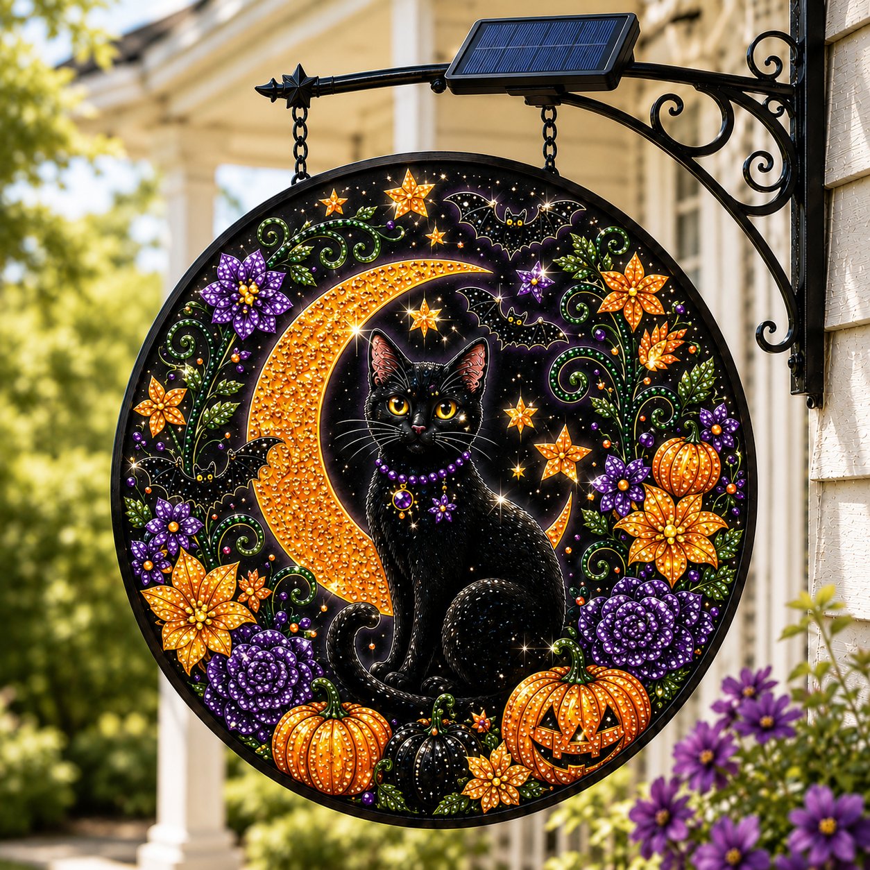 Solar Halloween LED Hanging Sign Light 👻 (📦Buy 2 Free Shipping)