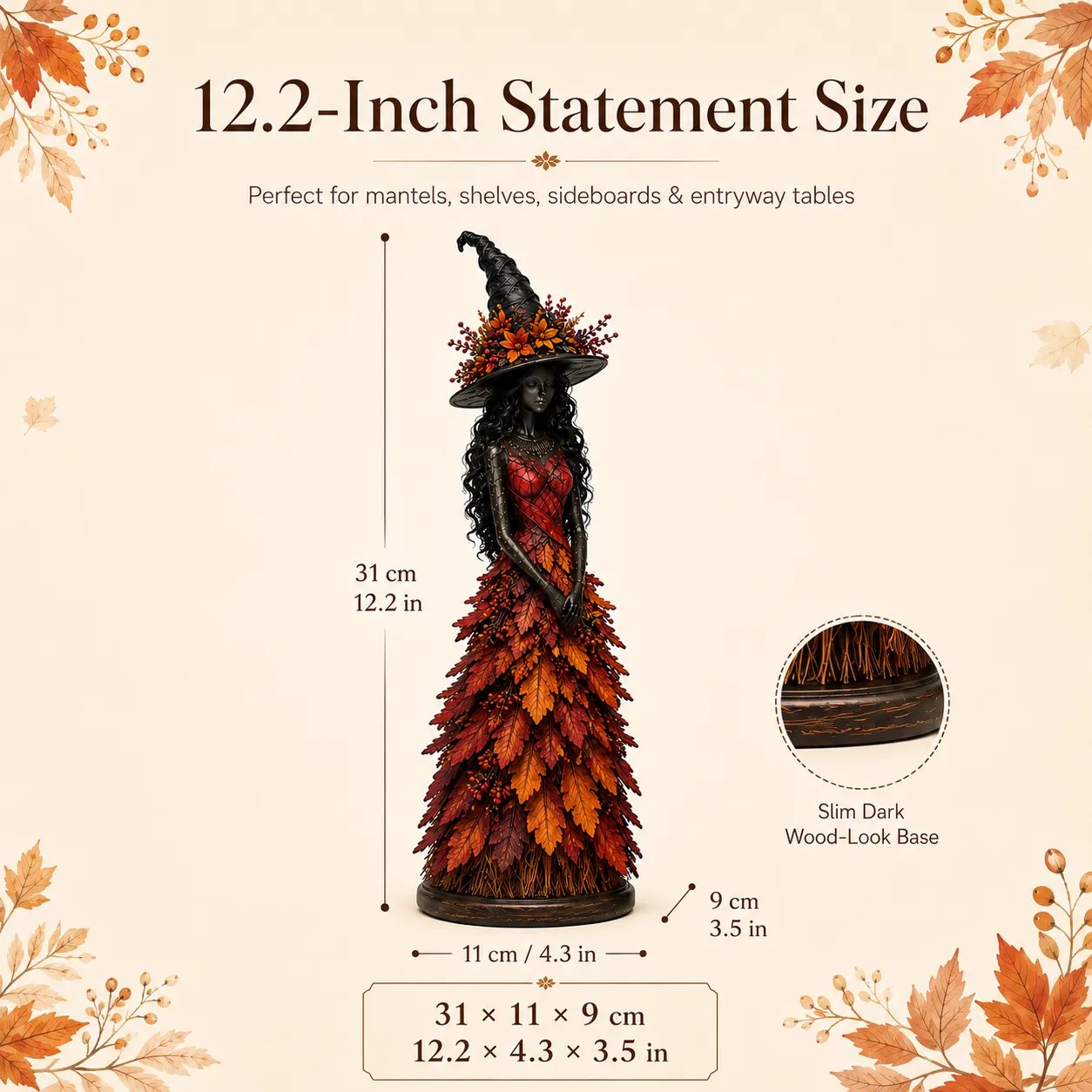 🧙 Enchanted Autumn Witch Figurine(✨Buy 2 Free Shipping)