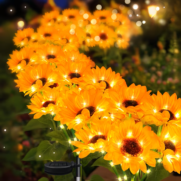 🌻Summer Sale 49% OFF- 🌞Solar LED Sunflower Garden Lights