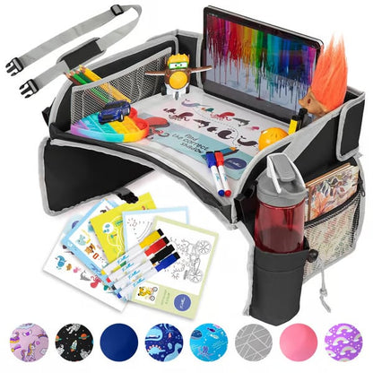 🚗✨ Kids Travel Tray for Car – Mess-Free Activity & Snack Table for Toddlers