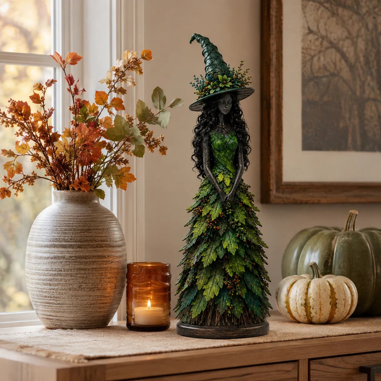 🧙 Enchanted Autumn Witch Figurine(✨Buy 2 Free Shipping)