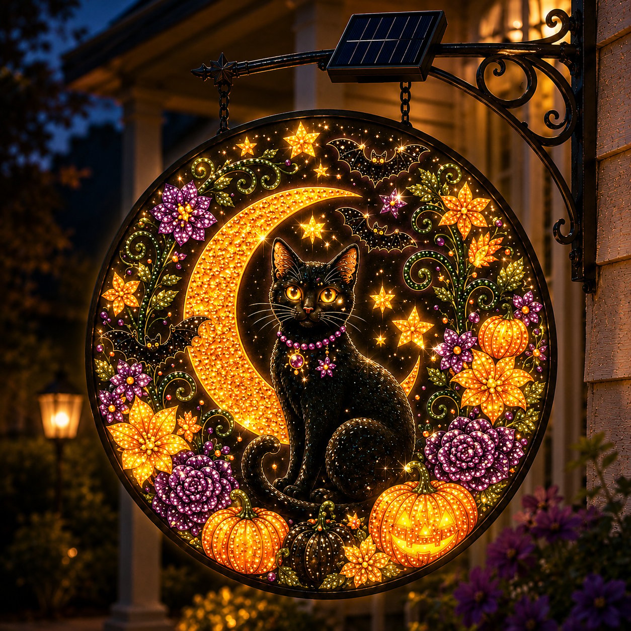 Solar Halloween LED Hanging Sign Light 👻 (📦Buy 2 Free Shipping)