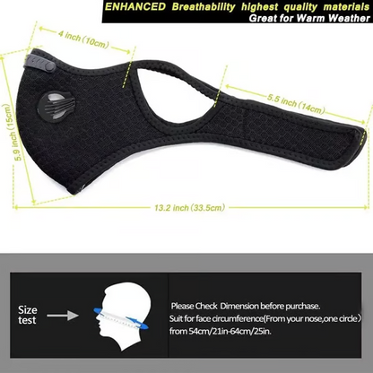 🔥LAST DAY 50% OFF - 💖Reusable Carbon Filter Dust Mask – Built for Active Lifestyles