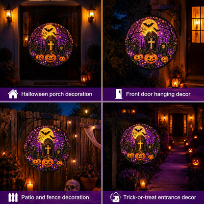 Solar Halloween LED Hanging Sign Light 👻 (📦Buy 2 Free Shipping)