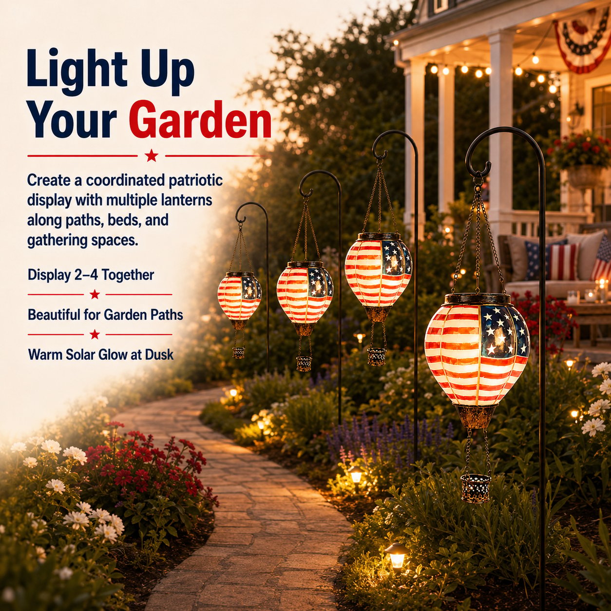 Buy 2, Get Free Shipping — 250th Anniversary Edition Solar Hot Air Balloon Lanterns