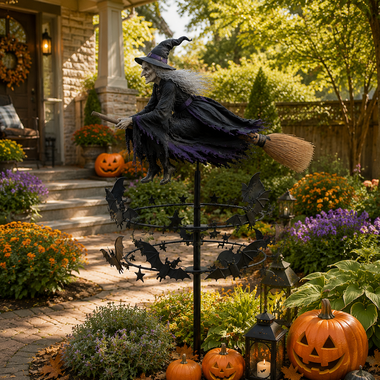Halloween Early Bird Special🧙‍♀️ The Enchanted Witch Garden Wind Spinner