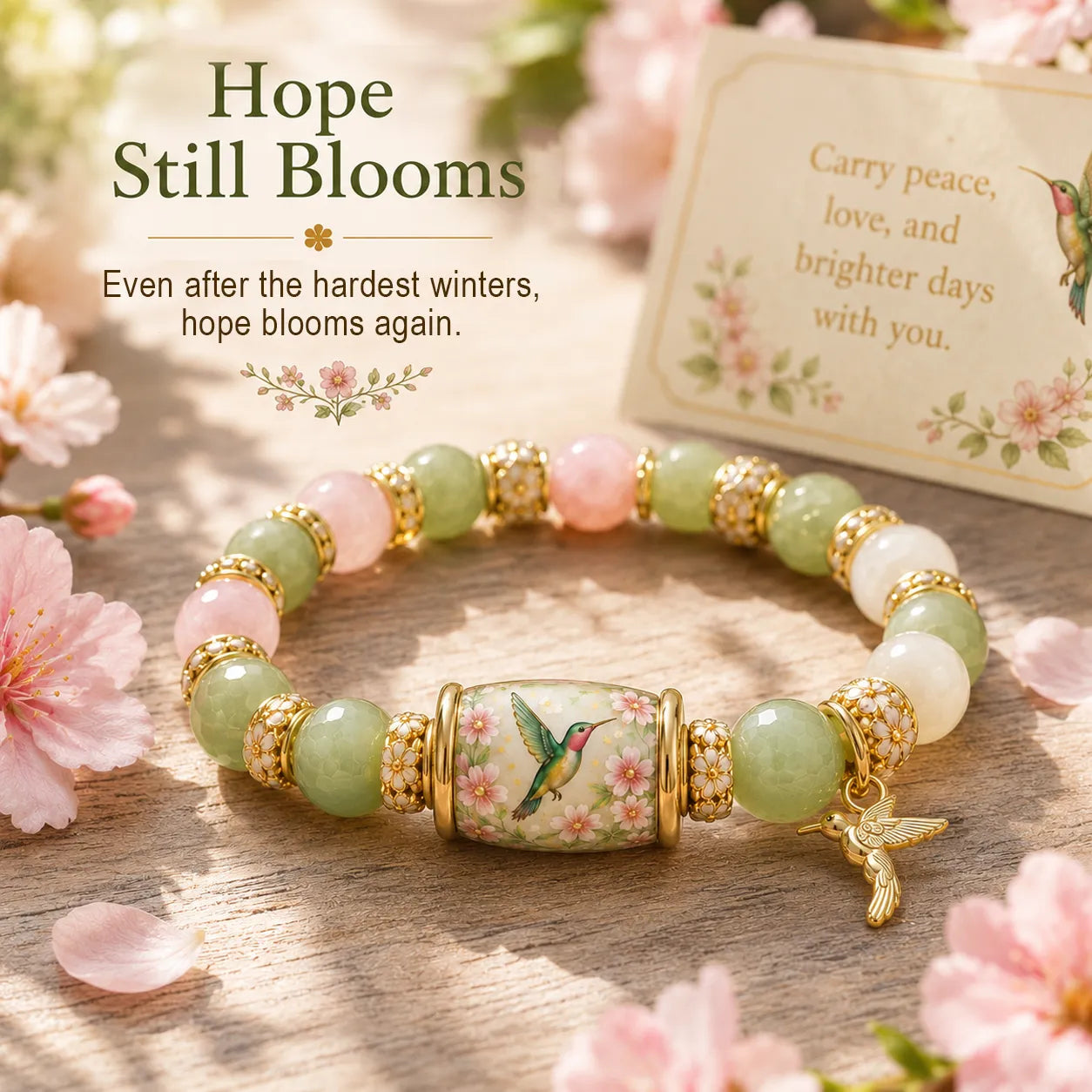 Love, Peace & Spring Blessings 🌿 | 2026 Limited Edition Handmade Bracelet