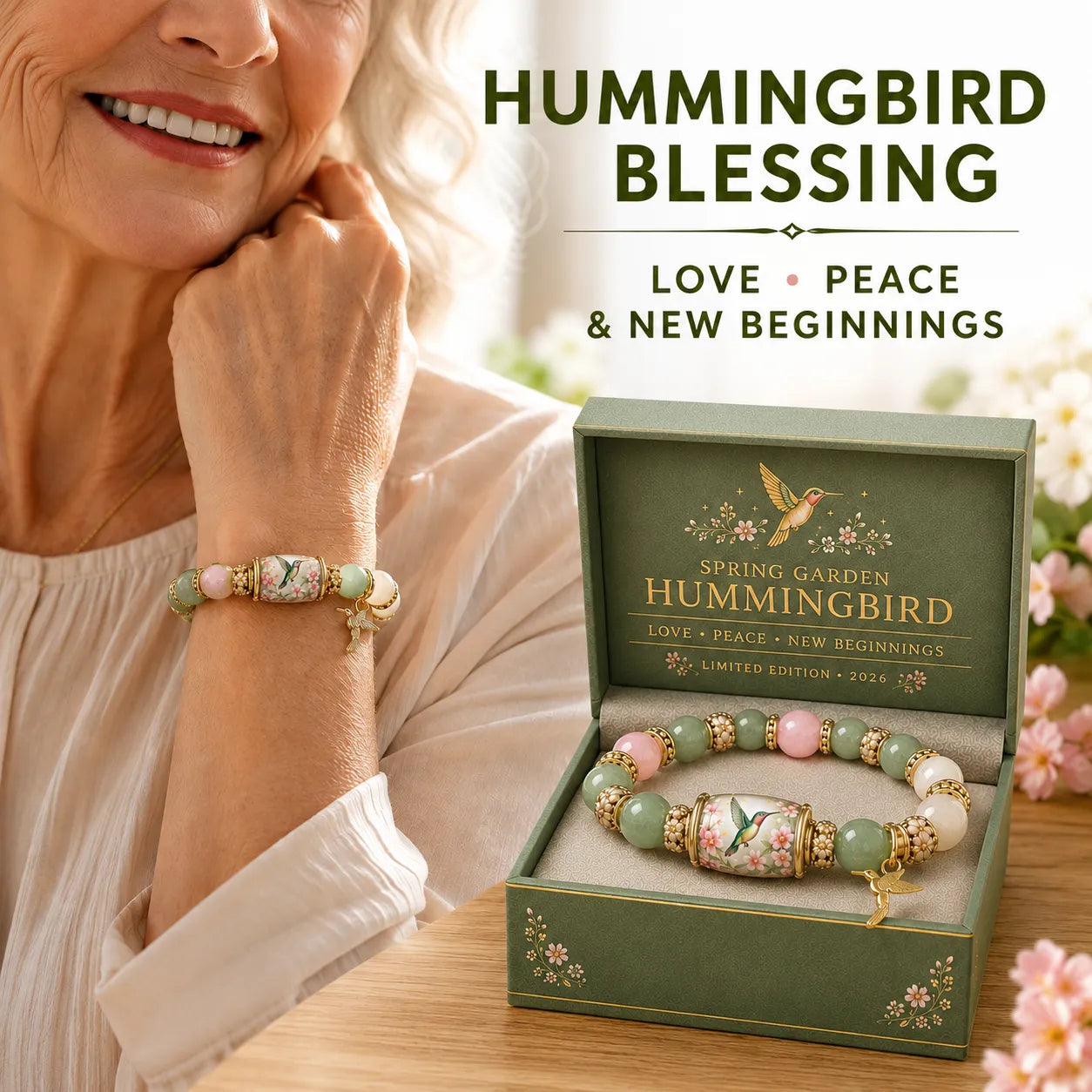 Love, Peace & Spring Blessings 🌿 | 2026 Limited Edition Handmade Bracelet