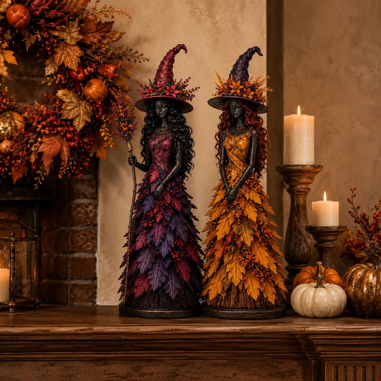 🧙 Enchanted Autumn Witch Figurine(✨Buy 2 Free Shipping)