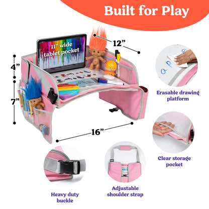 🚗✨ Kids Travel Tray for Car – Mess-Free Activity & Snack Table for Toddlers