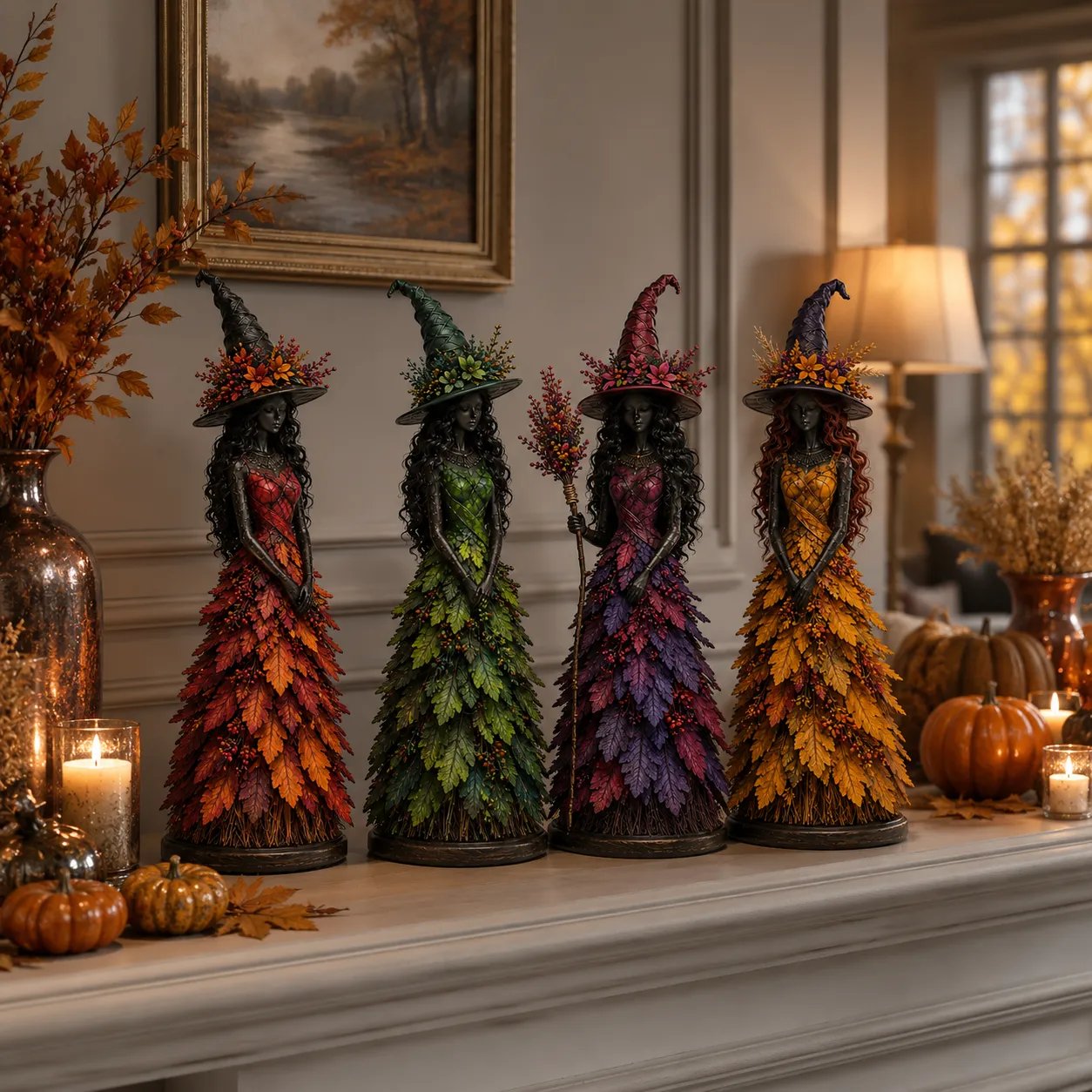 🧙 Enchanted Autumn Witch Figurine(✨Buy 2 Free Shipping)
