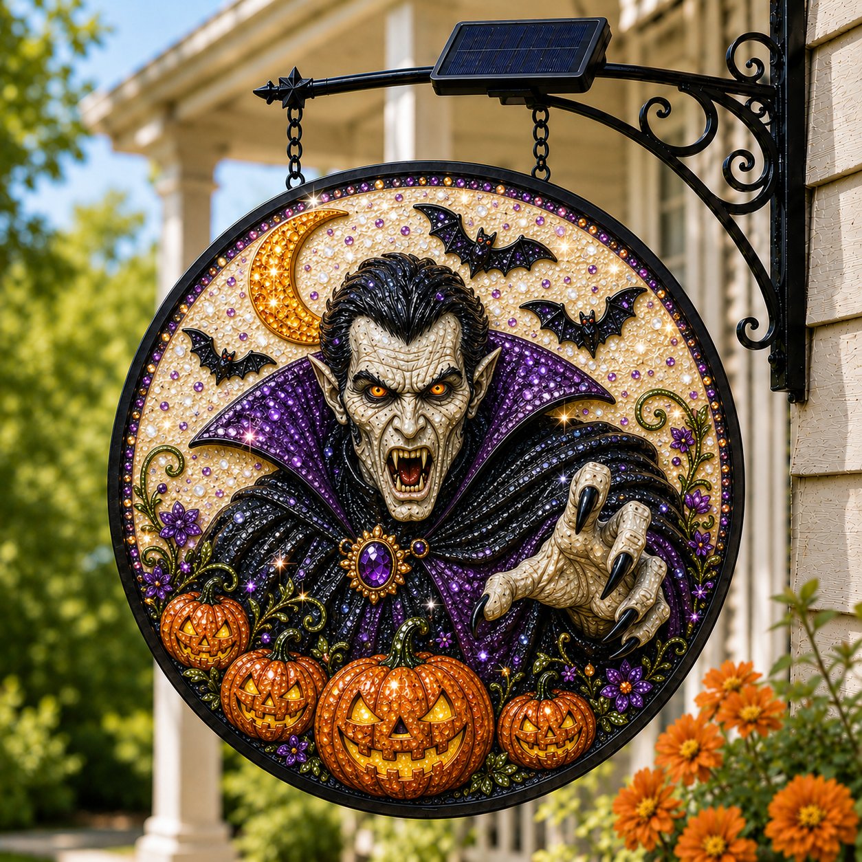 Solar Halloween LED Hanging Sign Light 👻 (📦Buy 2 Free Shipping)