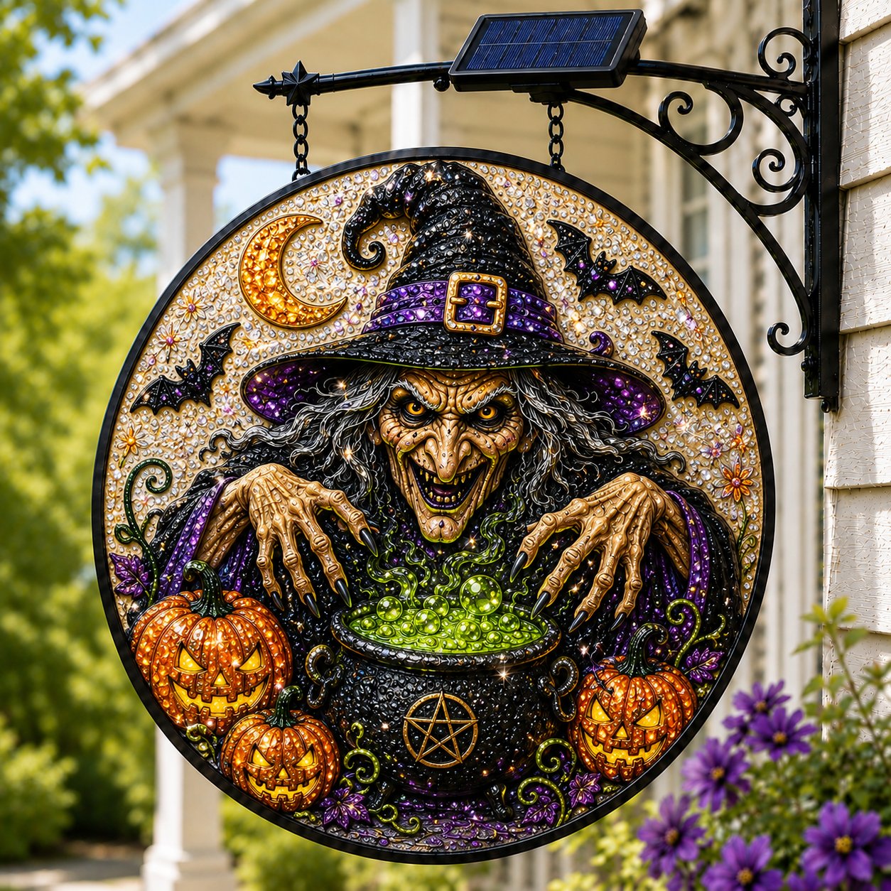Solar Halloween LED Hanging Sign Light 👻 (📦Buy 2 Free Shipping)