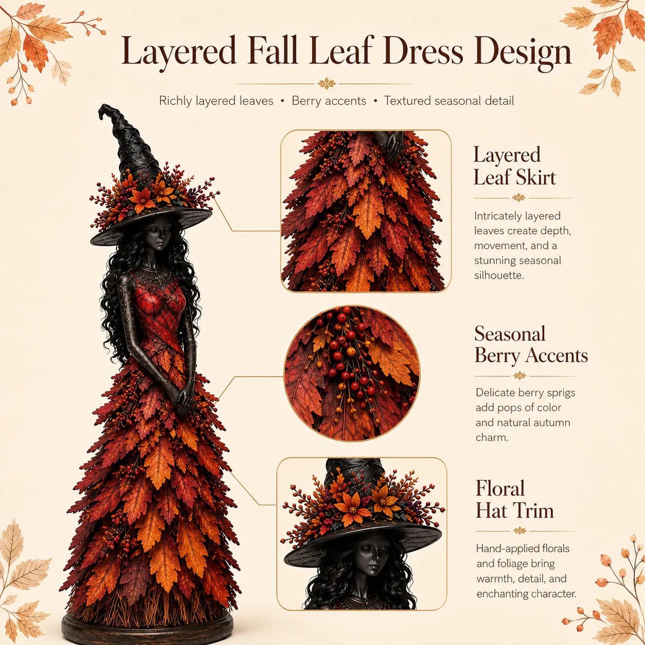 🧙 Enchanted Autumn Witch Figurine(✨Buy 2 Free Shipping)