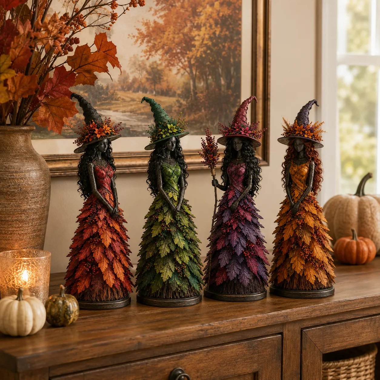 🧙 Enchanted Autumn Witch Figurine(✨Buy 2 Free Shipping)